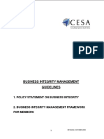 CESA Business Integrity Management System