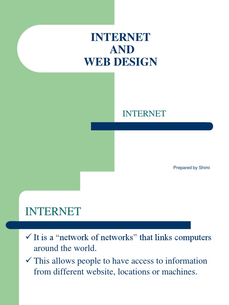 Internet AND Web Design | PDF | Internet | World Wide Web