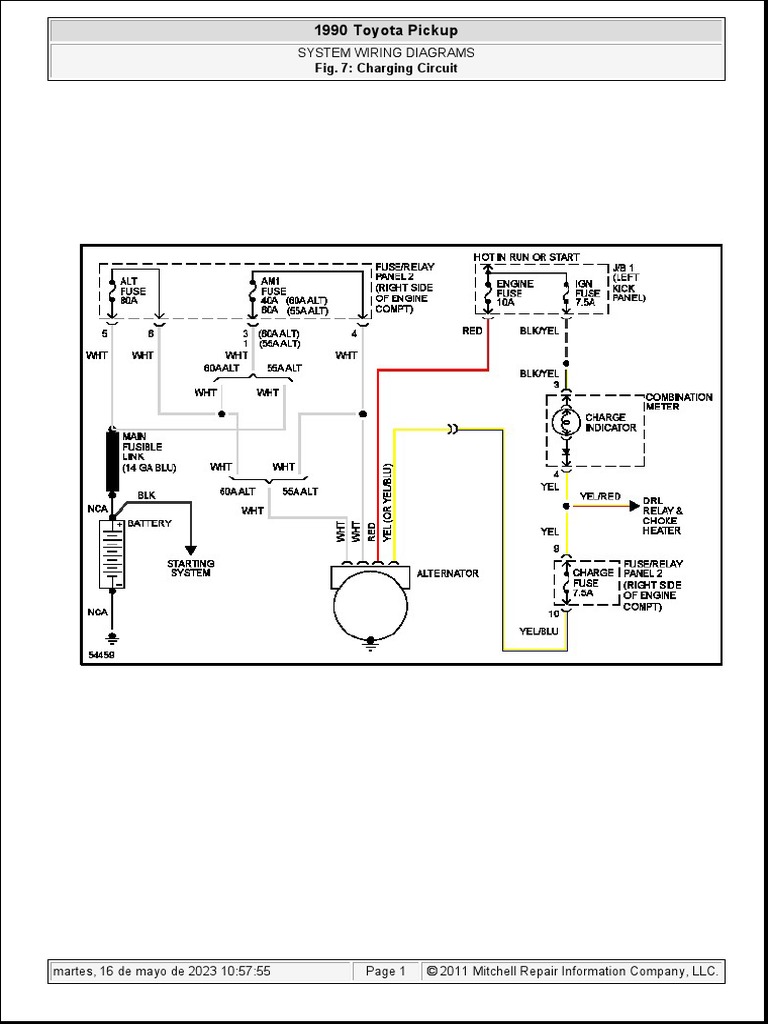 Diagrama de Carga de Toyota 22r 90 | PDF