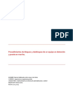 procedimientos de bloqueo y desbloqueo de equipos 