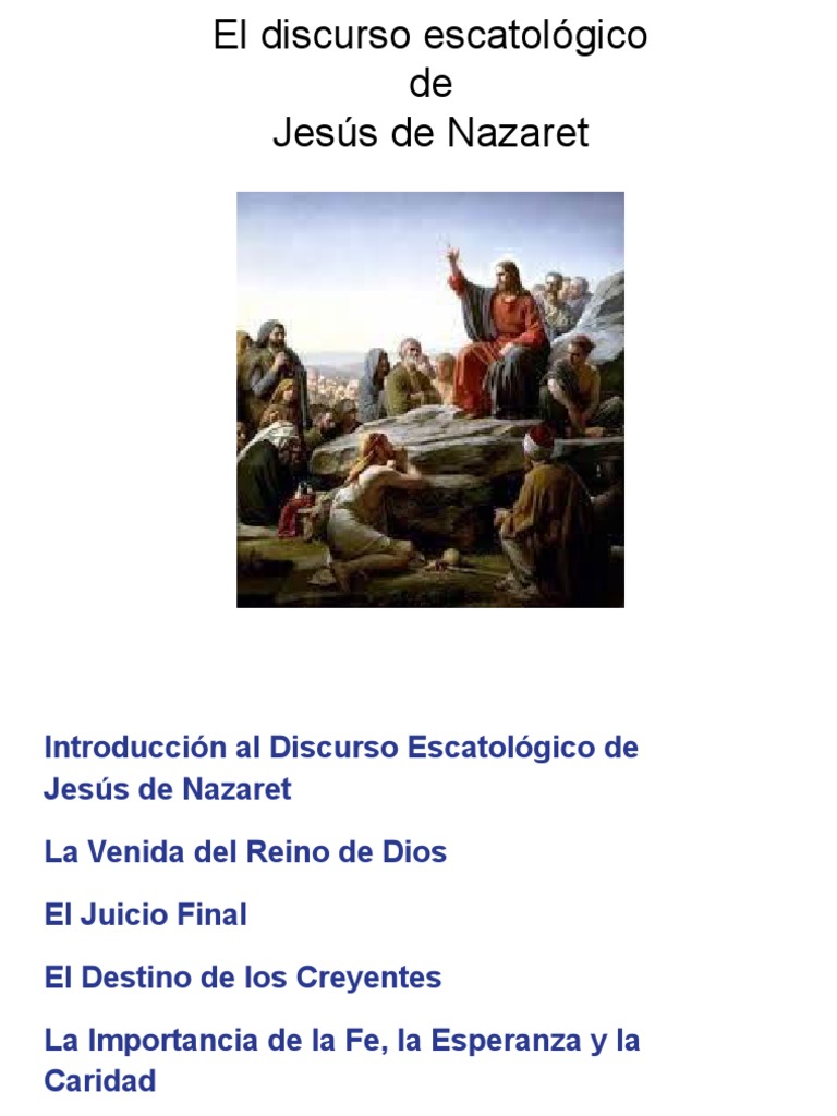 El Discurso Escatológico de Jesús | PDF | Escatología | Fe