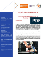 DU Management Des Achats Et Supply Chain Plaquette