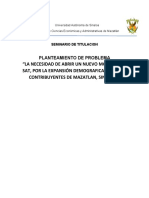 Problematica de Un Nuevo Modulo Sat