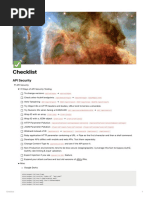 API Security CheckList