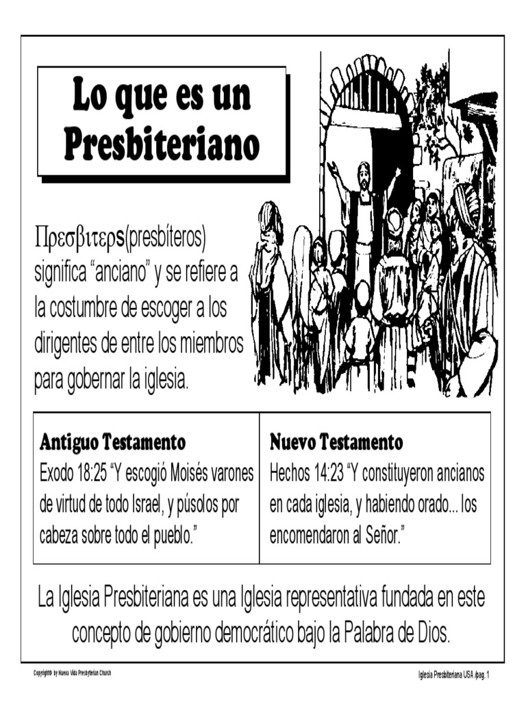Lo Que Es Un Presbiteriano | PDF | Iglesia cristiana | presbiterianismo