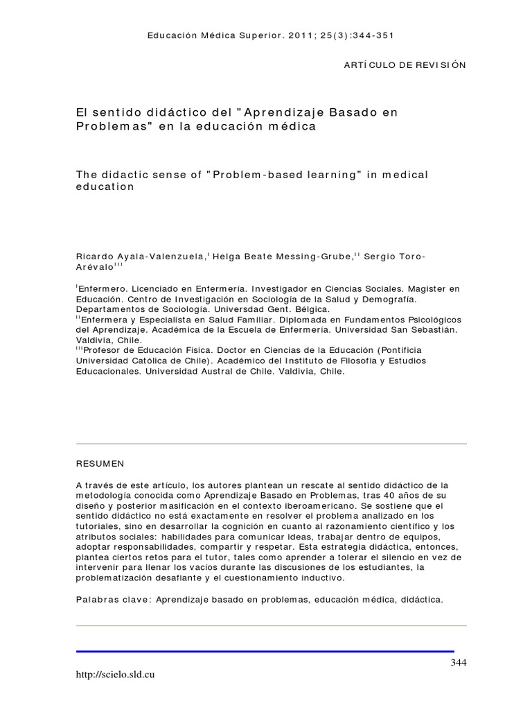 Ayala Valenzuela PDF Aprendizaje Pensamiento