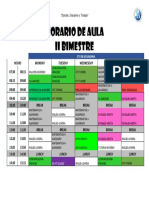 Horario de Aula-5to Sector 2 - Ii Bim