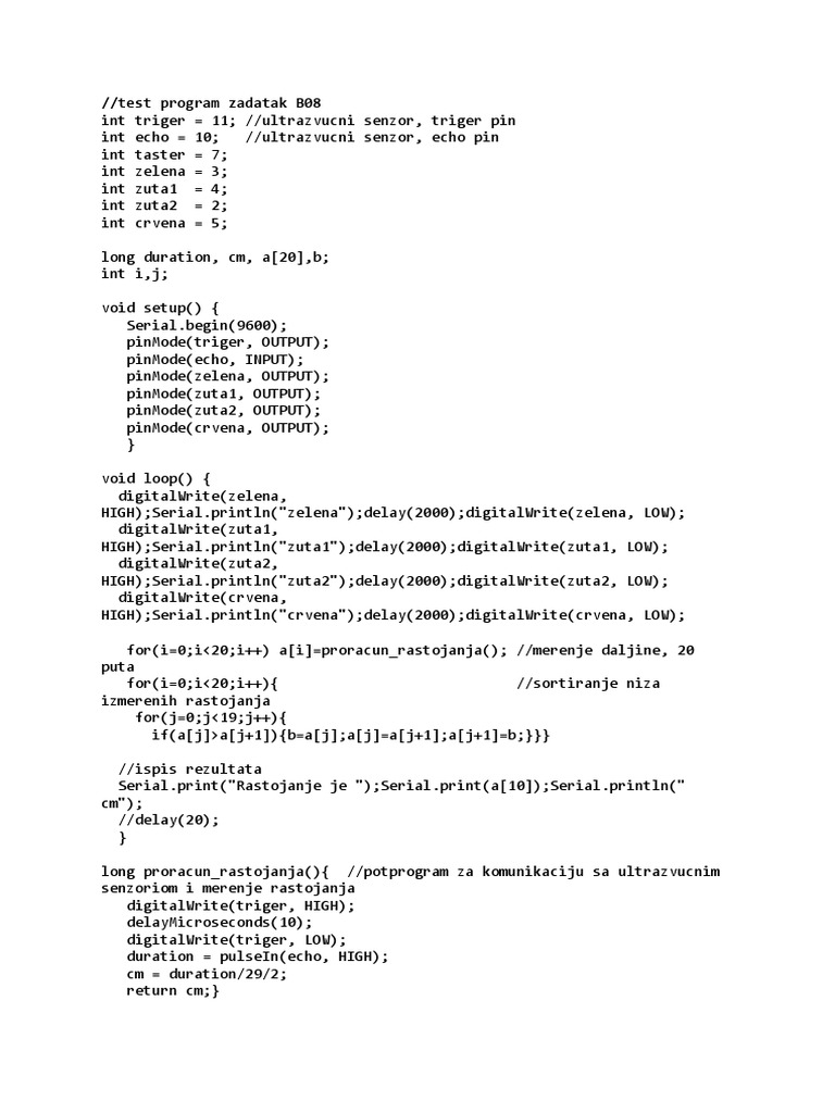 Test Program B08 | PDF