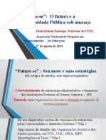 Análise Do Programa "Future-Se" para As Universidades Brasileiras.