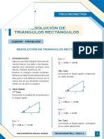 C Sem4 Trigonometria Resolución de Triángulos Rectángulos