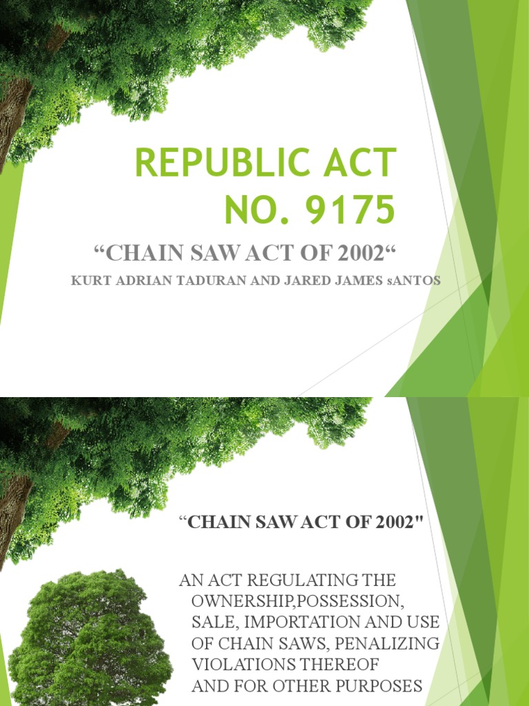 Chainsaw Act of 2002 Download Free PDF Overview Of Gun Laws By