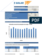 Planilha - Dimensionamento SOLAR
