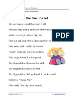 Grade 1 Story Sun