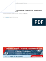 Optimization of Battery Energy Storage System (BESS) Sizing For Solar Power Plant at Remote Area