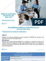 Taller 2 Auditorias de Un SGSST 45001 2018