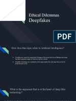 Ethical Dilemmas - Deepfakes
