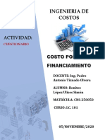 Costo Por Financiamiento - Ic 101 - Benítez López Ulises Simón