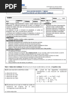 Prueba Quimica 1°MEDIO