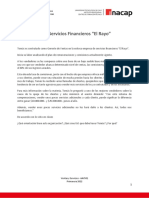 Caso Servicios Financieros "El Rayo"