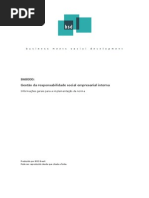 Gestão da responsabilidade social empresarial interna