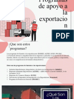 Programas de Apoyo A La Exportacion