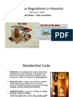 Tiny House Houston Regulations 2016