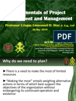 Fundamentals of Project Devt & MGT