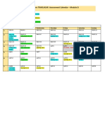 Assessement Calendar Module B English