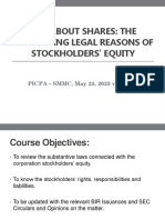 Stockholders Equity 25 May 2023