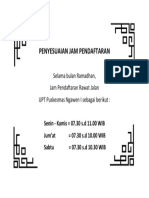 PENYESUAIAN JAM PENDAFTARAN