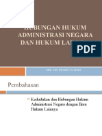 Hubungan Hukum Administrasi Negara Dan Hukum Lainnya