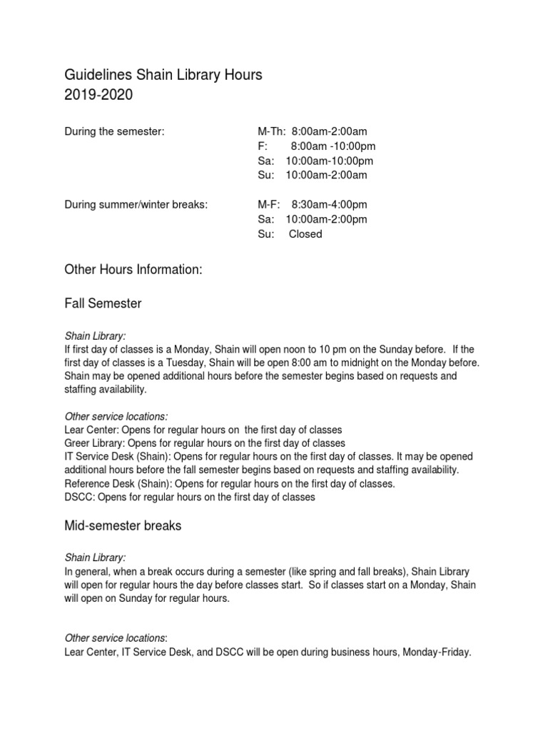guidelines-shain-library-hours-2019-2020-pdf