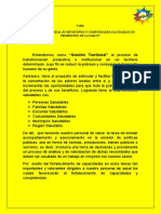 GESTION TERRITORIAL EN MUNICIPIOS Y COMUNIDADES SALUDABLES EN PROMOCION DE LA SALUD