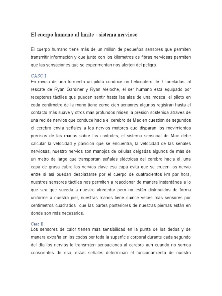 EL LIMITE DEL SER HUMANO intelligence overview