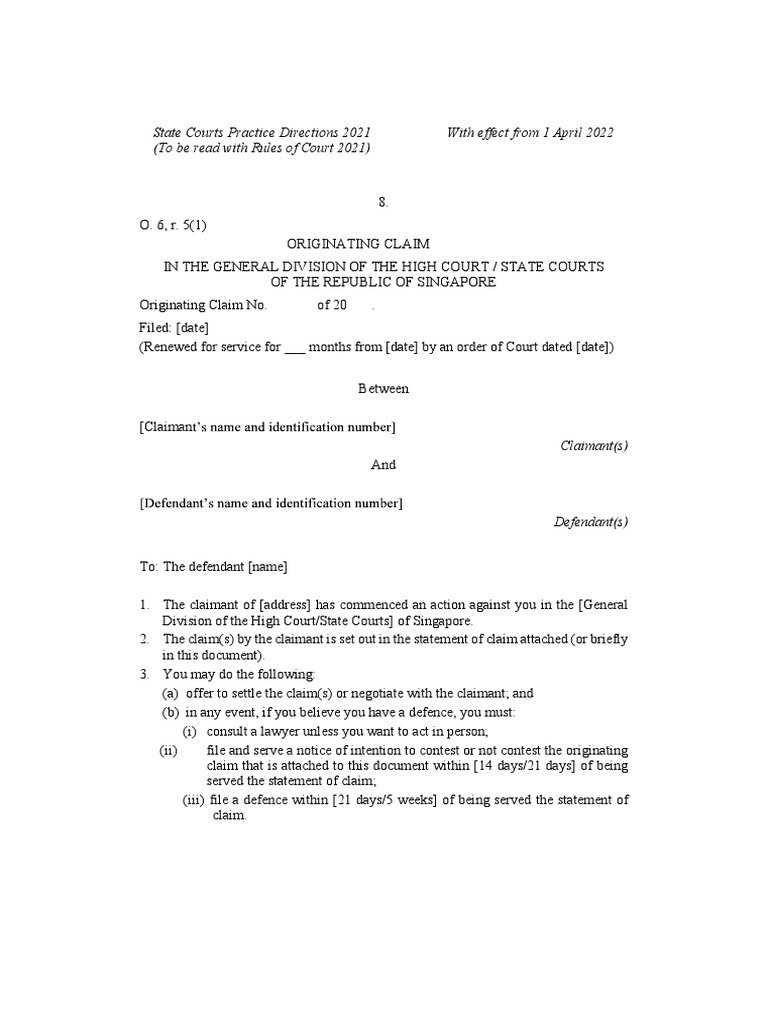 Form 8 v2 pdf lawsuit plaintiff