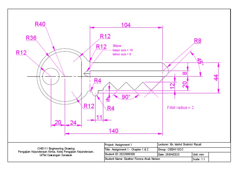 Engineering Drawing Assignment Overview | PDF