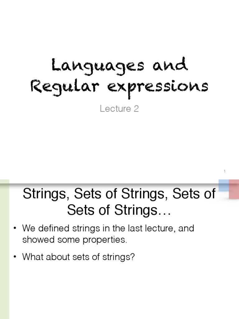 02 Strings and Languages PDF