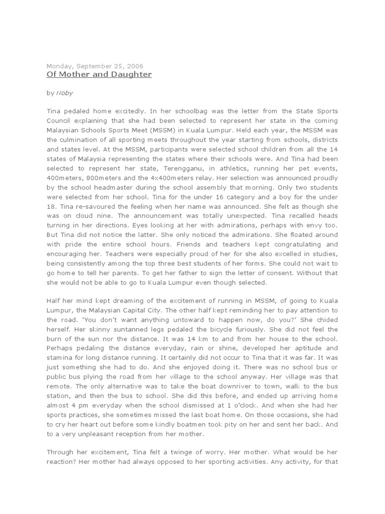Of Mother and Daughter | PDF