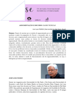José Luiz Fiorin Universidade de São Paulo Brasil Argumentação e Discurso - Bases Teóricas - Docx 1