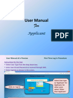 User Manual of Epension Applicant Level