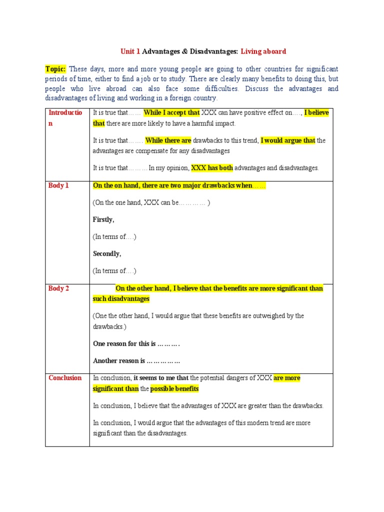 Lesson 1 Living Abroad Pdf International Student Experience