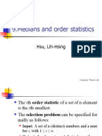 09 - Medians and Order Statistics