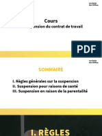 Cours 1 - La Suspension Du Contrat de Travail (Ok)