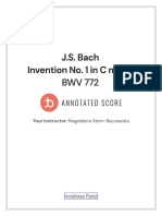 Bach - Invention in C Major BWV 772 - Magdalena Stern Baczewska - Tonebase Annotated Edition