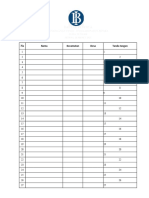 Daftar Hadir Kosong