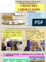 Crisis Del Liberalismo Delia F. Dávalos Rengel
