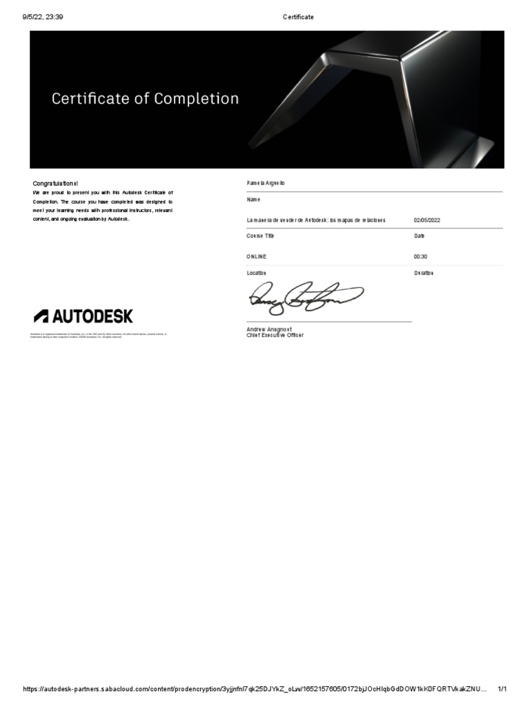 Autodesk Infoworks Course Completion | PDF