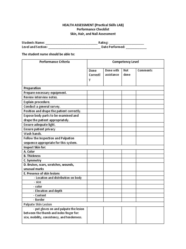 Health Assessment PDF