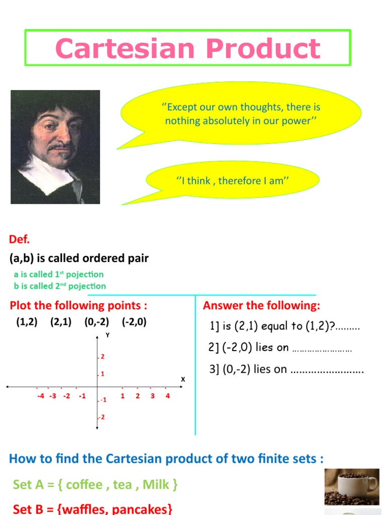 Cartesian Product .. PDF Orthogonality Mathematical Notation