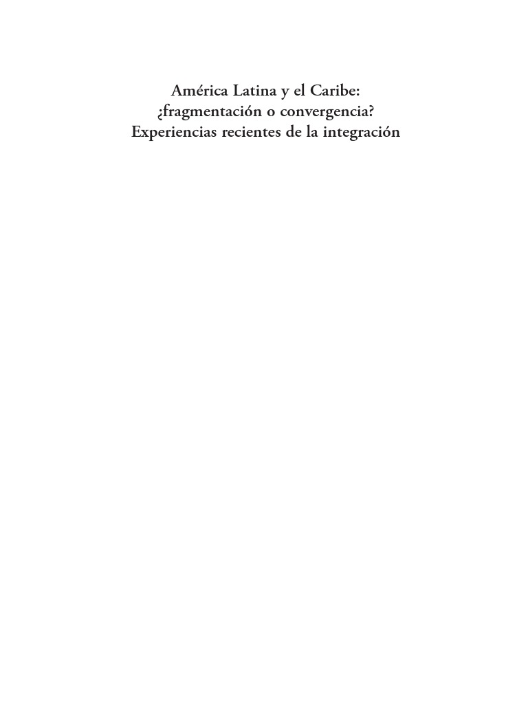 Integración en América Latina: Retos y Avances | PDF | America latina ...